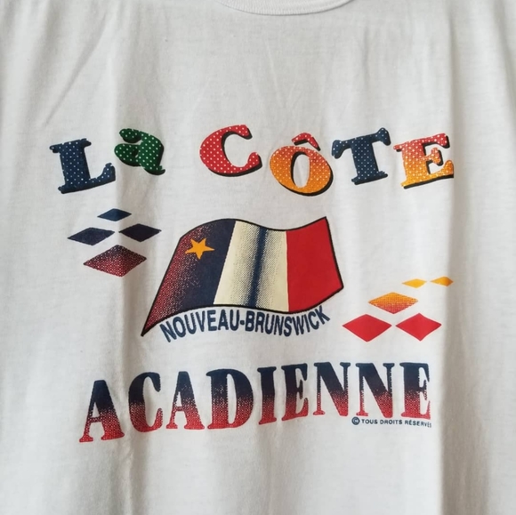 90s "La Côte Acadienne" T-Shirt - Picture 2 of 4